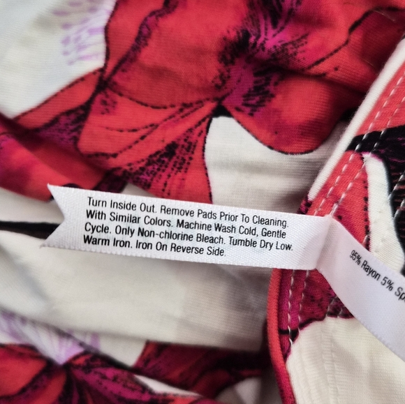 Soma Soft Jersey Twist Bodice Maxi Dress Size Large Built-In Bra - Picture 12 of 12